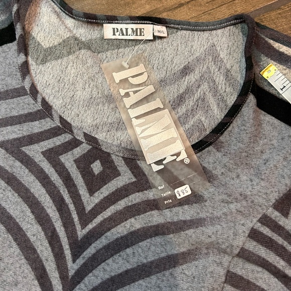 PALME NWT Geometric Patterned Long Sleeve Dress M/L - Picture 3 of 11